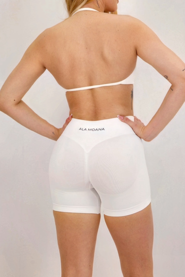 Contour Halterneck Bra | Milk White