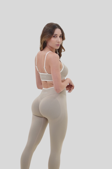 Ribbed Lift Leggings | Khaki