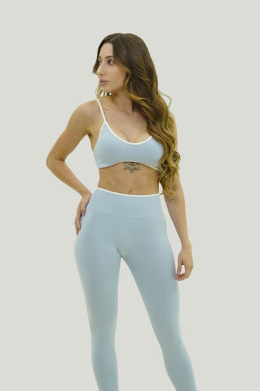 Ribbed Lift Leggings | Ice Blue