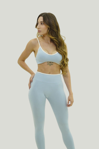 Ribbed Lift Leggings | Ice Blue