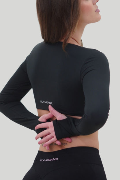 Sculpt Twist Long Sleeve | Black