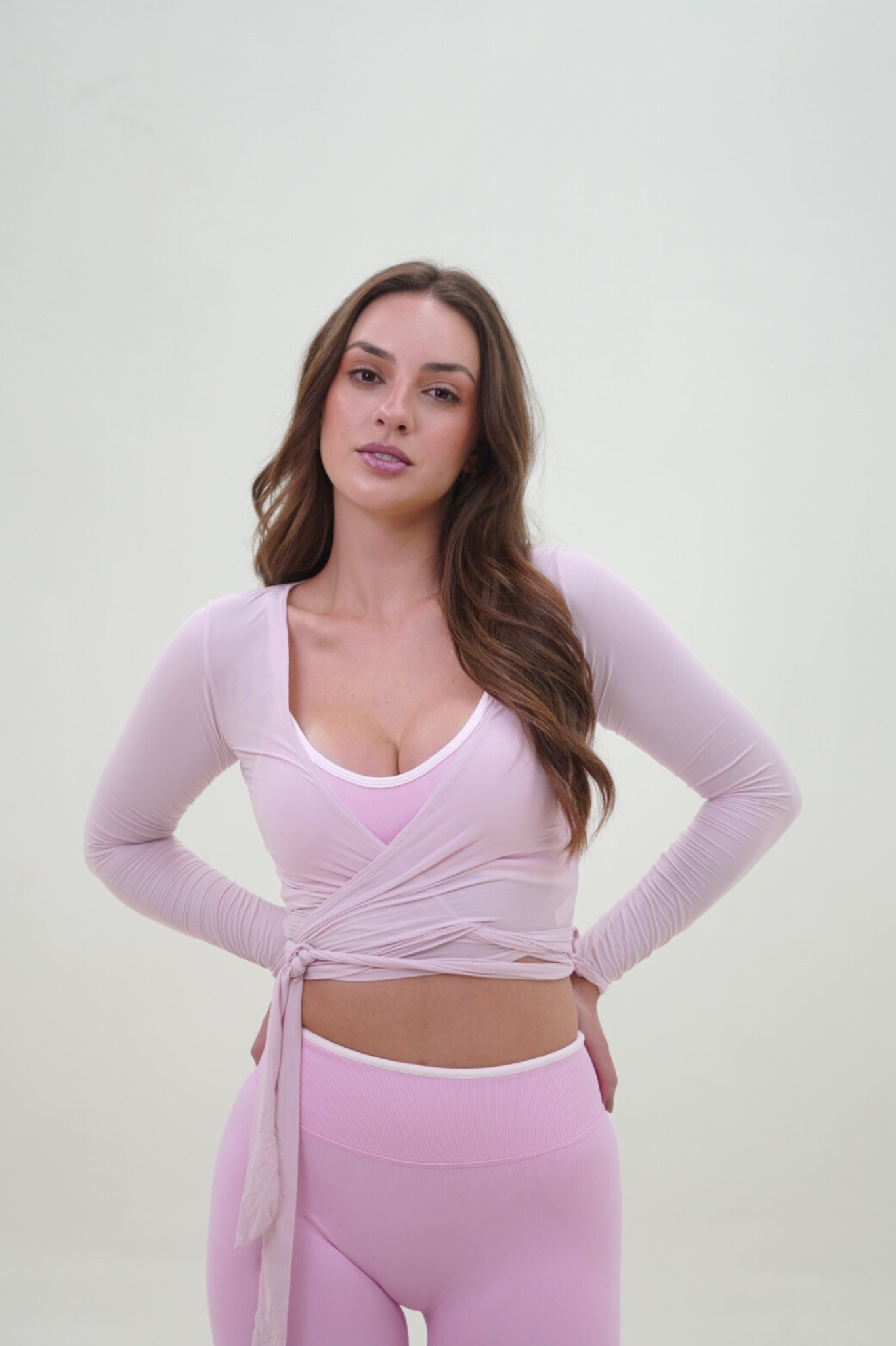 Wrap Top | Pilates Pink