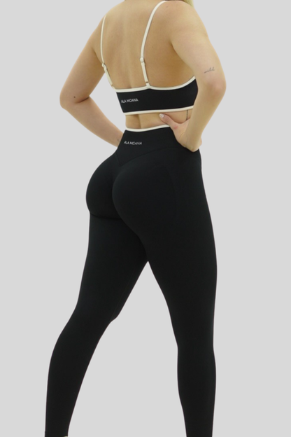 Ribbed Lift Leggings | Black