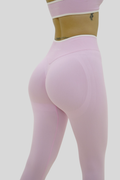 Ribbed Lift Leggings - Chalk Pink
