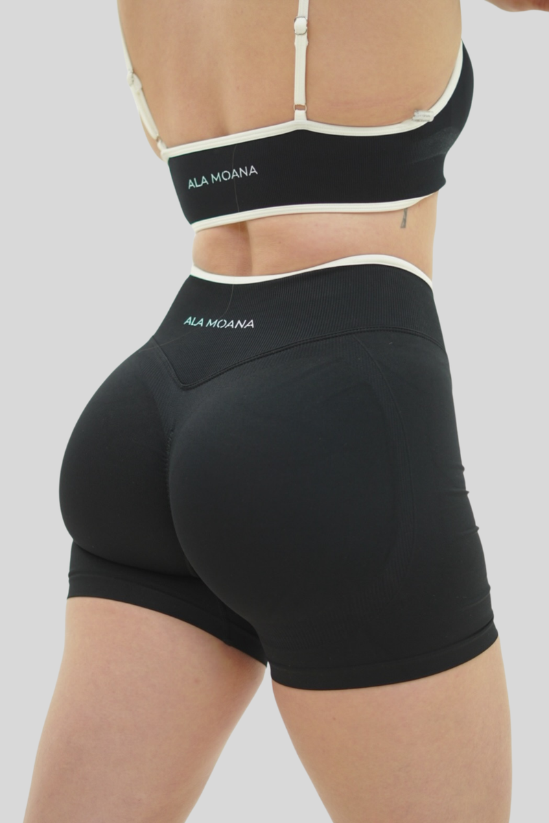 Ribbed Lift Shorts | Black