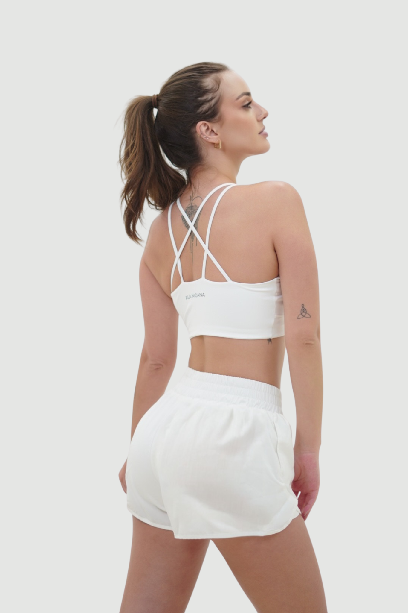 Elite Run Top | White