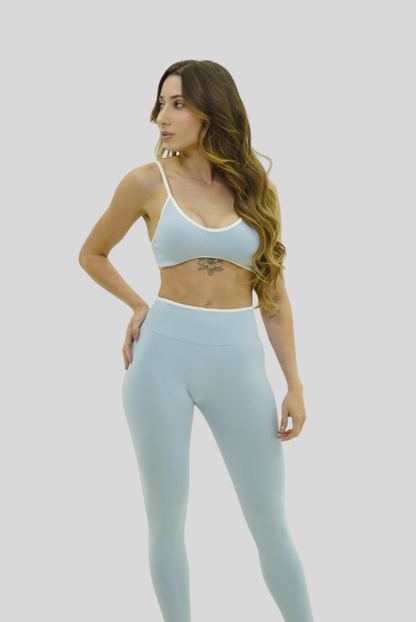 Ribbed Lift Leggings | Ice Blue
