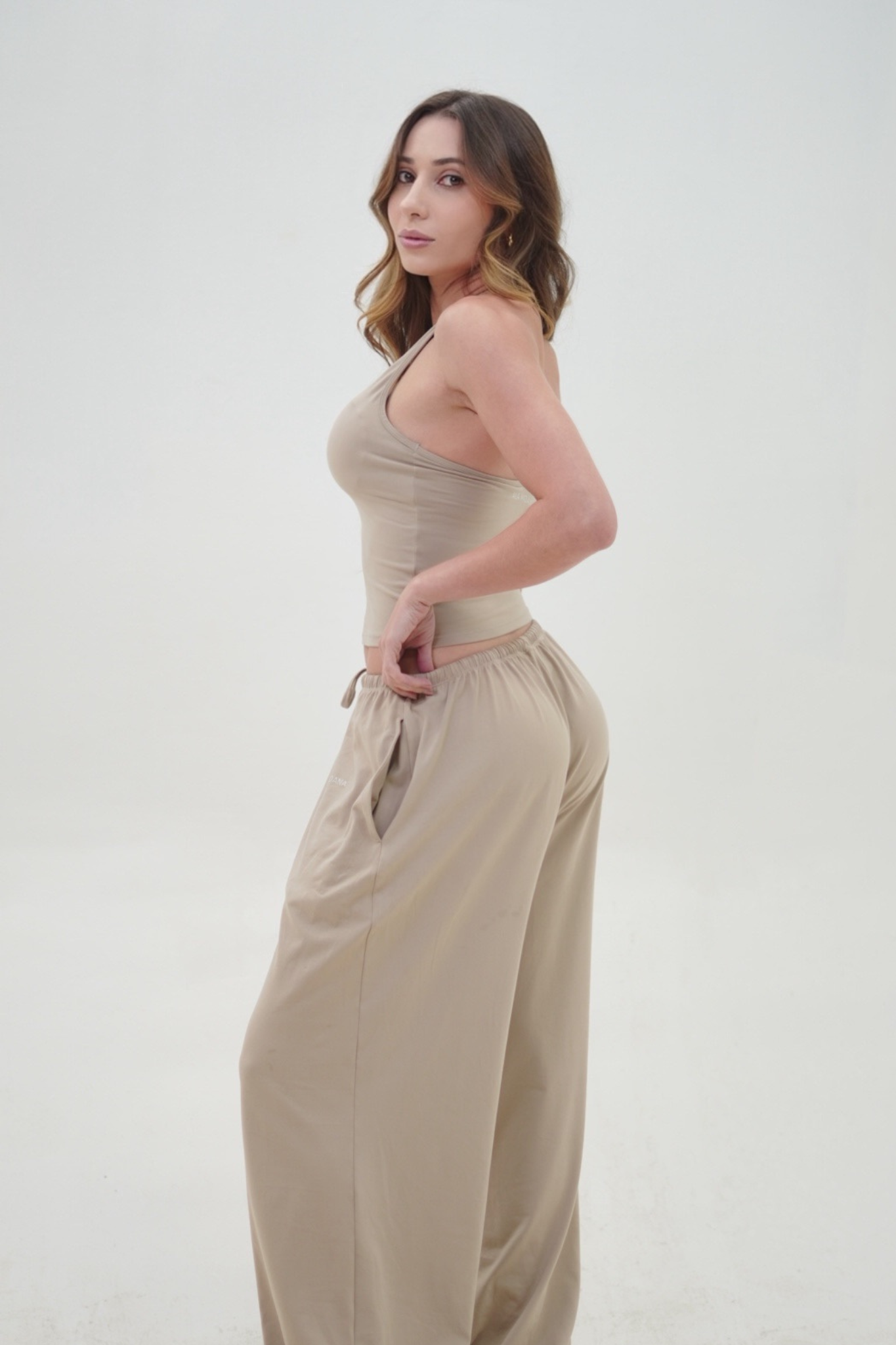 Soft Contour Halter Top | Nude