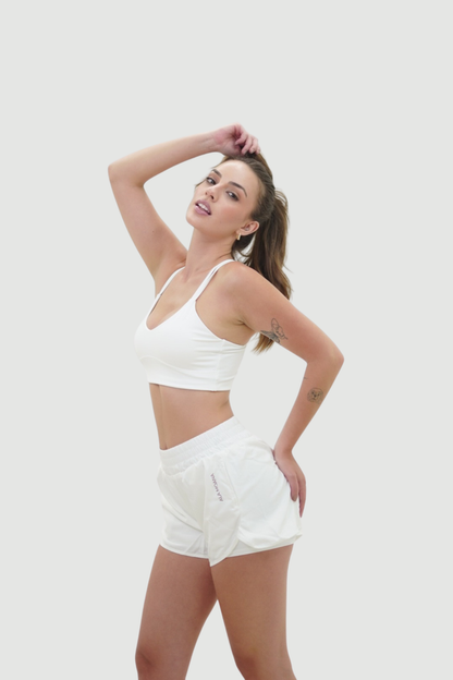 Elite Run Shorts | White