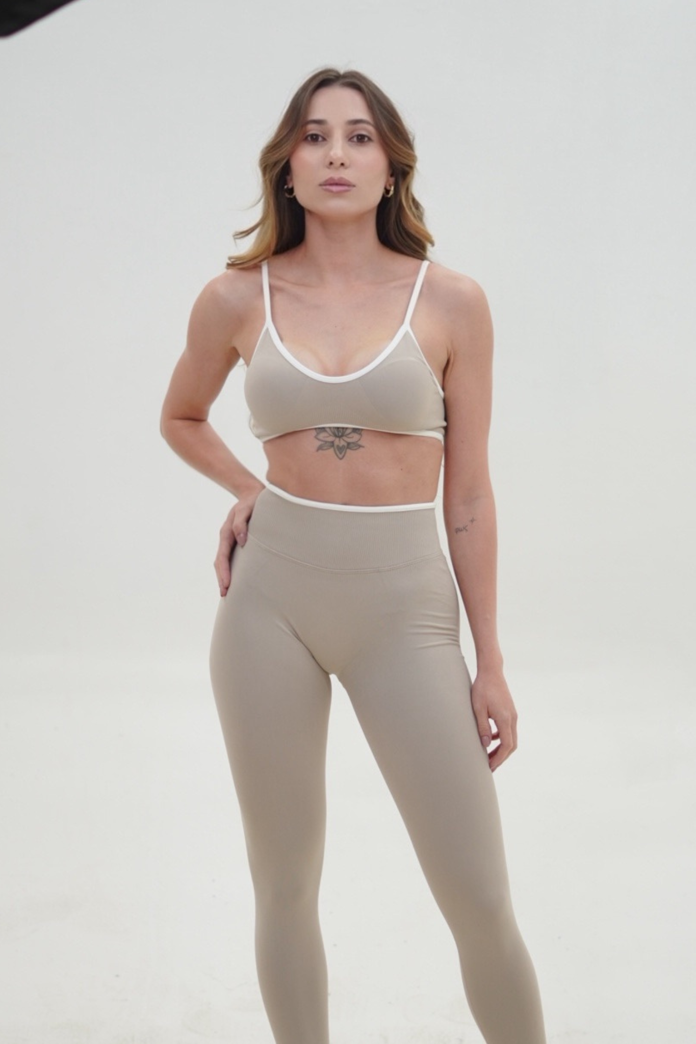 Ribbed Lift Leggings | Khaki