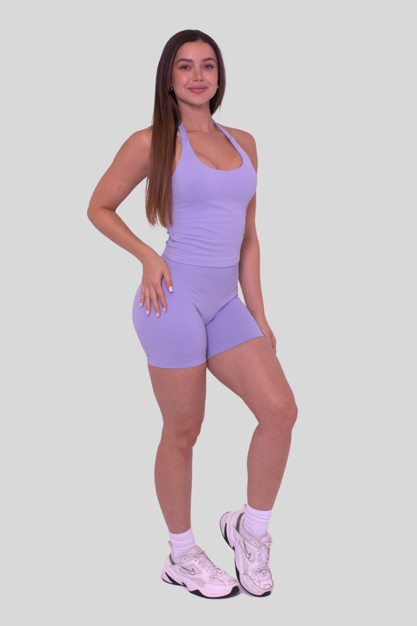 Signature Halterneck Tank | Lilac