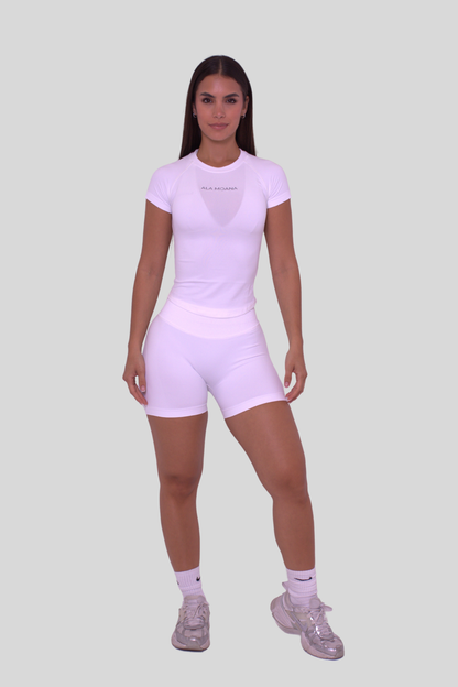 Sculpt Short Sleeve Tee | White