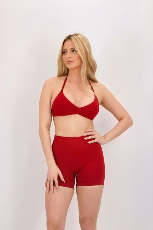 Contour Halterneck Bra | Spicy Red (4572)