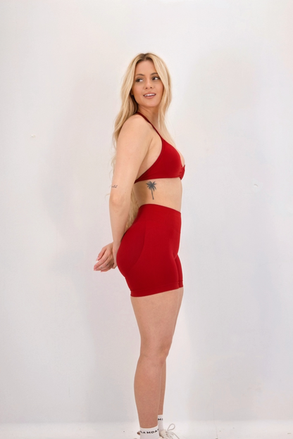 Sculpt Compression Shorts | Spicy Red