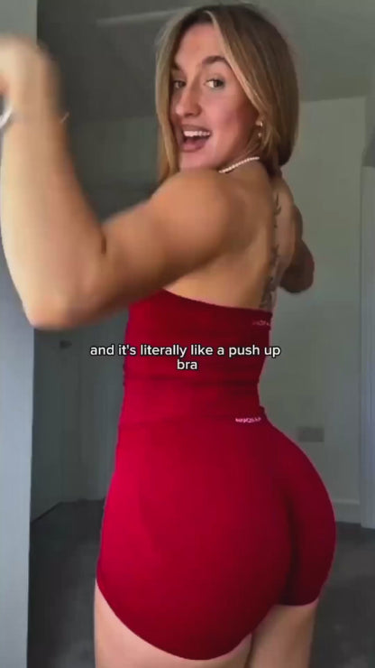 Sculpt Compression Shorts | Spicy Red